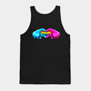 Hands Forming A Heart With Rainbow Inside LGBTQ Pride Month Tank Top